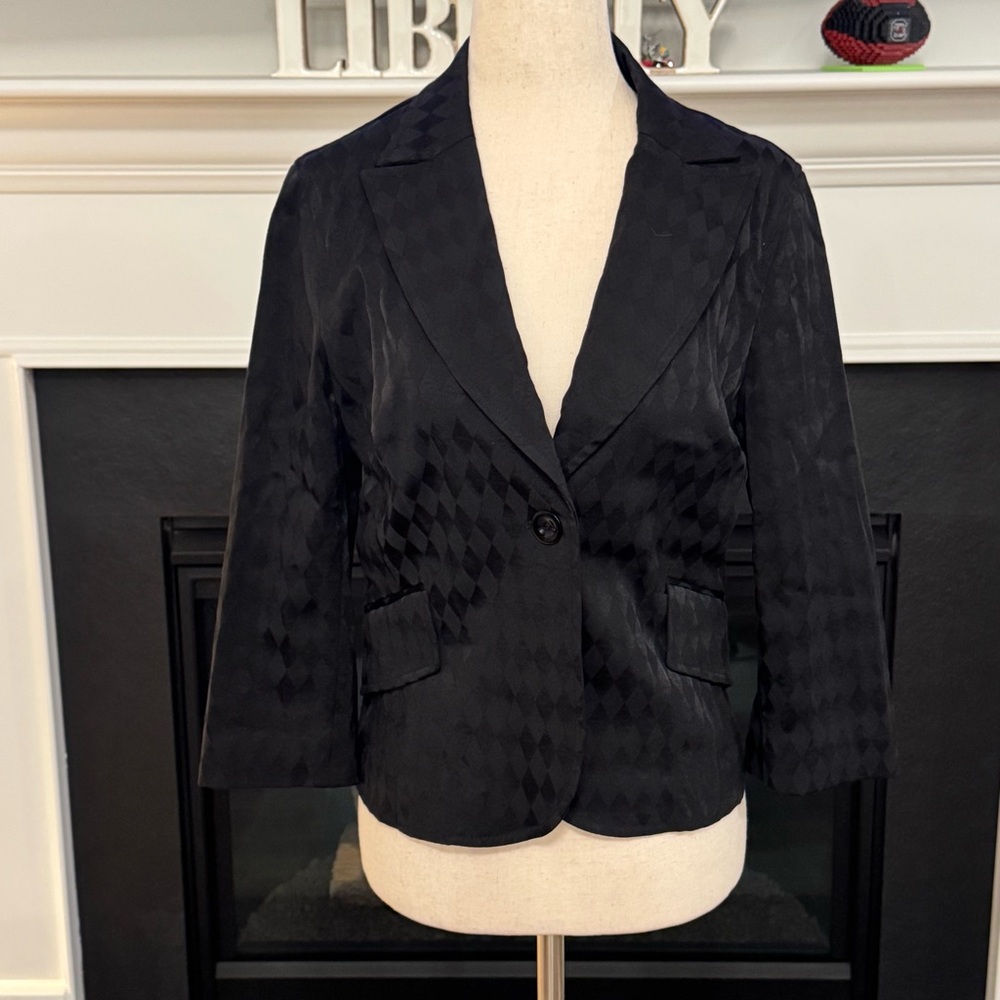 🖤 Vintage 1990s Parameter Textured Blazer | Made in USA | Size 4